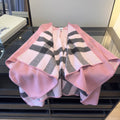 Burberry Reversible Plaid Poncho