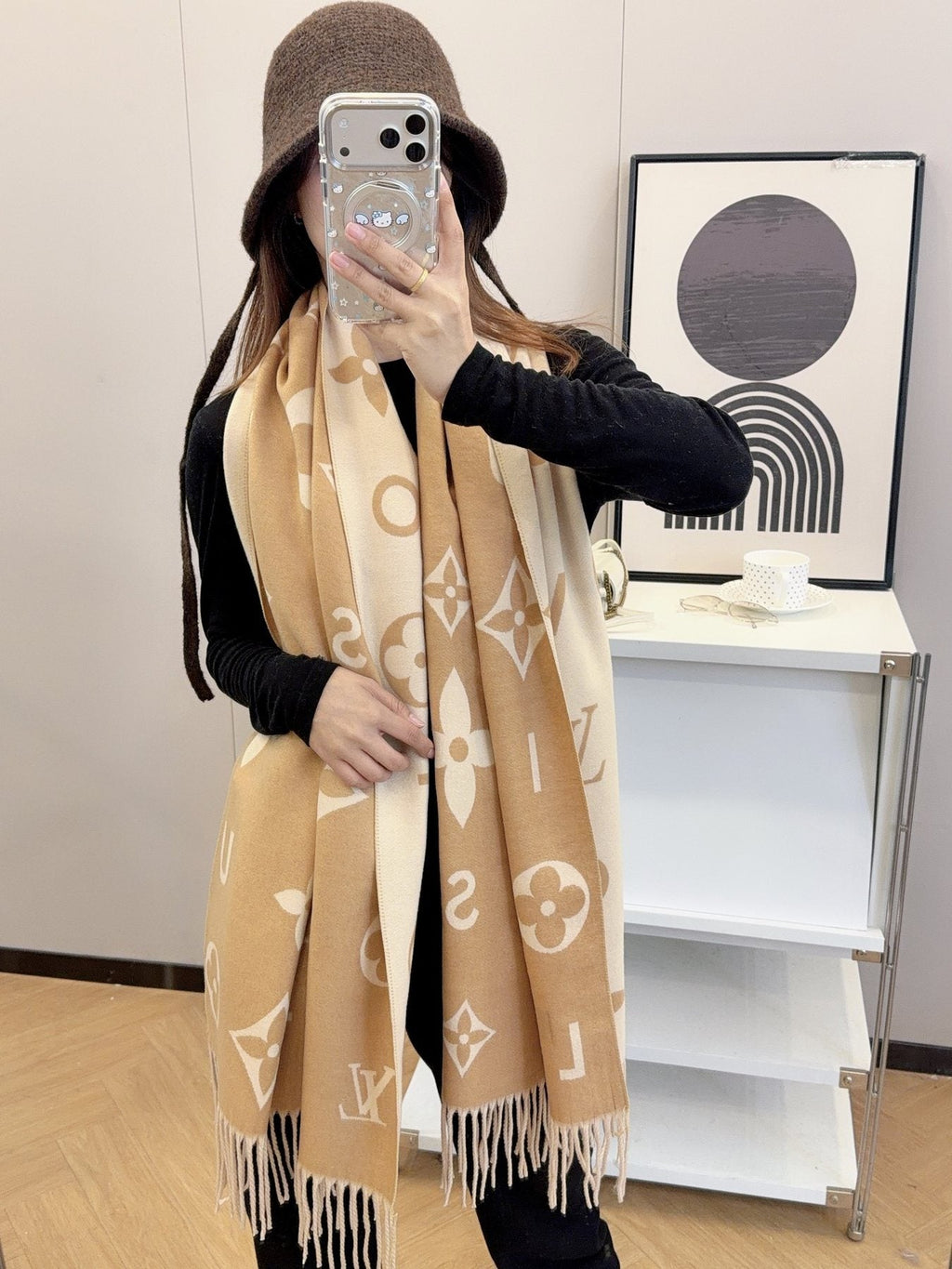 Louis Vuitton Knotted-Fringe Monogram Scarf - 65 x 180 cm