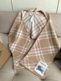Burberry Hooded Plaid Wrap Scarf - 30 x 180 cm